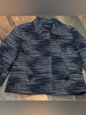 Jones New York Navy and White Women's Blazer 14P Great condition!